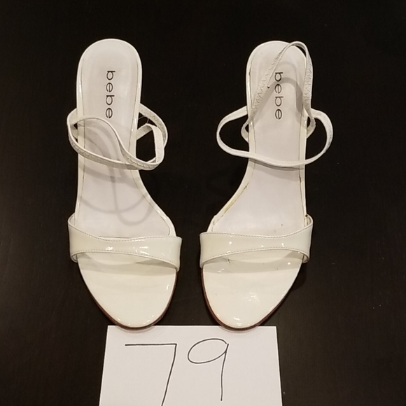 Bebe, womans size 7.5m white heel - Picture 16 of 16